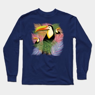 Toucans Hawaiian Summer Mood Long Sleeve T-Shirt